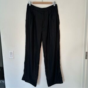 Reformation 100% linen pants black 10P